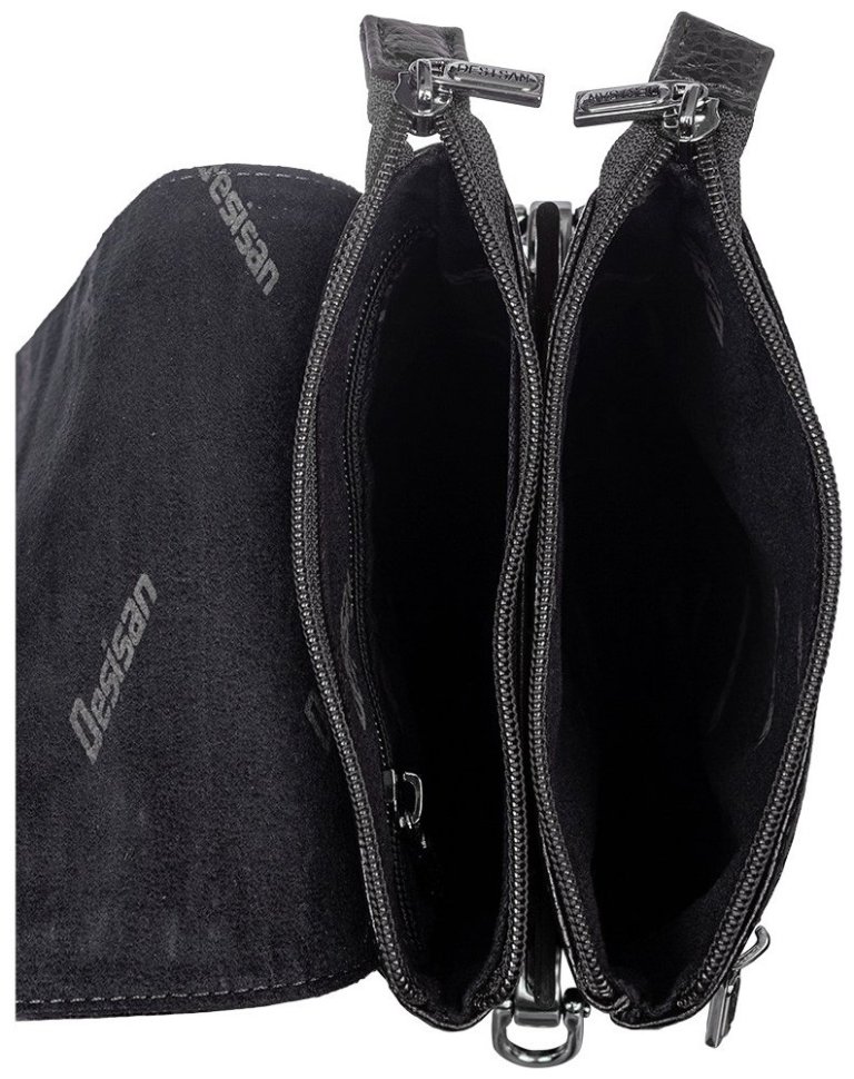 Мужская сумка планшет из кожи флотар DESISAN 81098 Черная modnotak фото №6