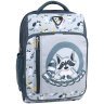 Школьный рюкзак для девочки 1-4 класс серого цвета принт енота Bagland 111298 modnotak фото - 1