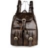 Стильний рюкзак з натуральної шкіри коричневого кольору VINTAGE STYLE (14234) - 1