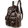 Стильний рюкзак з натуральної шкіри коричневого кольору VINTAGE STYLE (14234) - 2