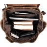 Стильний рюкзак з натуральної шкіри коричневого кольору VINTAGE STYLE (14234) - 8