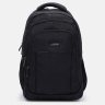 Чорний чоловічий текстильний рюкзак на блискавці Aoking 72098 - 2