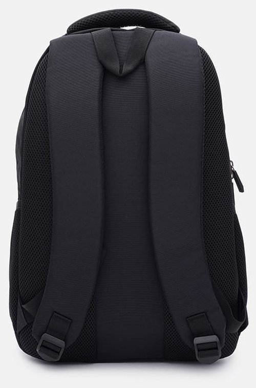 Чорний чоловічий текстильний рюкзак на блискавці Aoking 72098