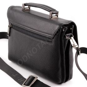 Велика чоловіча класична шкіряна барсетка з плечовим ременем H.T Leather (5033-7) - 2