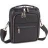 Вместительная мужская сумка-барсетка из натуральной фактурной кожи на две молнии H.T Leather (62198) - 1