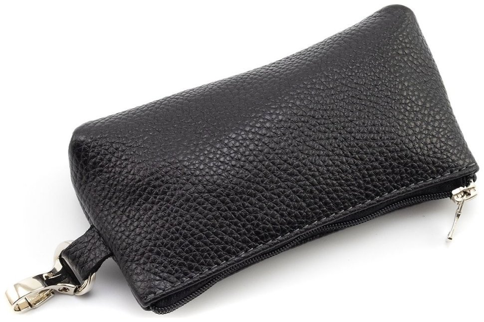 Кросс-боди женская сумочка из натуральной итальянской кожи Grande Pelle 102298 (черная) modnotak фото №6