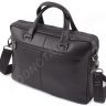 Деловая кожаная мужская сумка формата А4 (вмещает ноутбук) H.T Leather (10322) - 6