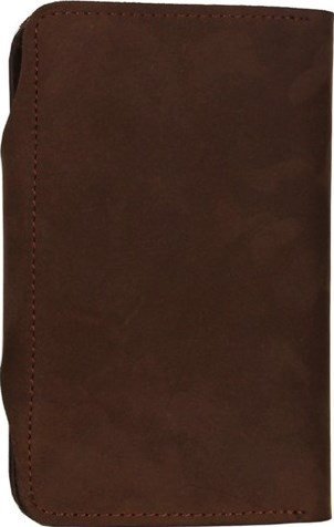 Винтажный мужской кошелек из натуральной кожи коричневого цвета Vintage (14484)