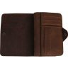 Винтажный мужской кошелек из натуральной кожи коричневого цвета Vintage (14484) - 5