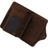 Вантажний чоловічий гаманець з натуральної шкіри коричневого кольору Vintage (14484) - 7