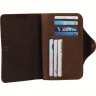 Вантажний чоловічий гаманець з натуральної шкіри коричневого кольору Vintage (14484) - 9