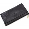 Місткий гаманець-клатч чорного кольору з натуральної шкіри Tony Bellucci (10566) - 3