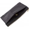 Вместительный кошелек-клатч черного цвета из натуральной кожи Tony Bellucci (10566) - 5