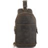 Мужская коричневая сумка-слинг из натуральной кожи в винтажном стиле Tiding Bag (15872) фото №2 Мужская коричневая сумка-слинг из натуральной кожи в винтажном стиле Tiding Bag (15872) modnotak фото - 2