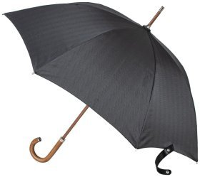 Мужской зонт-трость Fulton Diamond G851 The Radiant - Tonal Herringbone (механика, серый в полоску, деревянная ручка) 93898