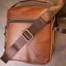 Мужская кожаная сумка-барсетка с отверстием для наушников Vintage (20414) - 8