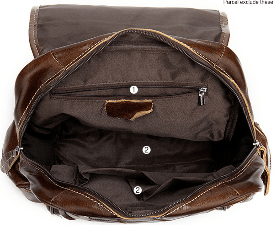 Коричневий жіночий рюкзак з натуральної шкіри Vintage (20049)