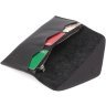 Тонкий гаманець на магніті з італійської шкіри Grande Pelle 64298 - 8