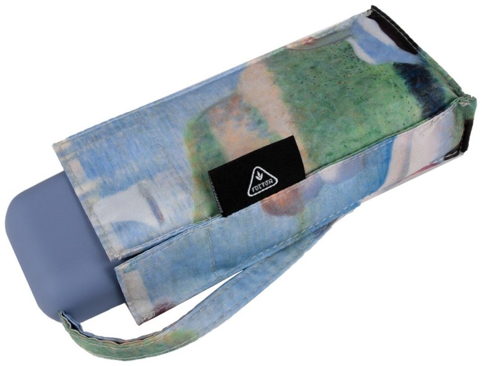 Мини-зонт женский Fulton L794-041284 National Gallery Tiny-2 Seurat Bathers at Asnieres (Разноцветный с принтом "Купальщицы в Аньере", механика) 94298 modnotak фото №7