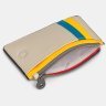 Жіночий шкіряний картхолдер з RFID-захистом сірого кольору з різнокольоровими вставками Yoshi 94398 фото №3 Жіночий шкіряний картхолдер з RFID-захистом сірого кольору з різнокольоровими вставками Yoshi 94398 modnotak фото - 3