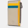 Жіночий шкіряний картхолдер з RFID-захистом сірого кольору з різнокольоровими вставками Yoshi 94398 фото №4 Жіночий шкіряний картхолдер з RFID-захистом сірого кольору з різнокольоровими вставками Yoshi 94398 modnotak фото - 4