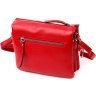 Червона жіноча сумка-кроссбоді із натуральної шкіри через плече KARYA (2420884) - 2