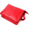Червона жіноча сумка-кроссбоді із натуральної шкіри через плече KARYA (2420884) - 3