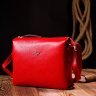 Червона жіноча сумка-кроссбоді із натуральної шкіри через плече KARYA (2420884) - 9