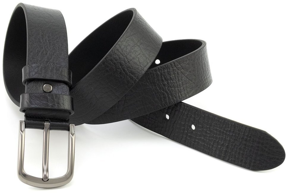 Классический мужской ремень из натуральной фактурной кожи Gherardini 40818 Италия modnotak фото №4