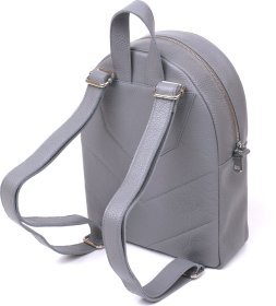 Сірий жіночий рюкзак із натуральної шкіри Shvigel (16323)