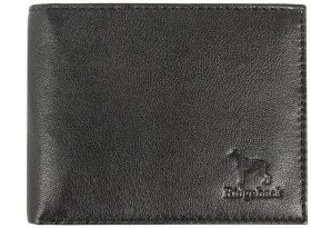 Шкіряний чоловічий гаманець без застібки чорного кольору з RFID-захистом Ridgeback JBNC 94898