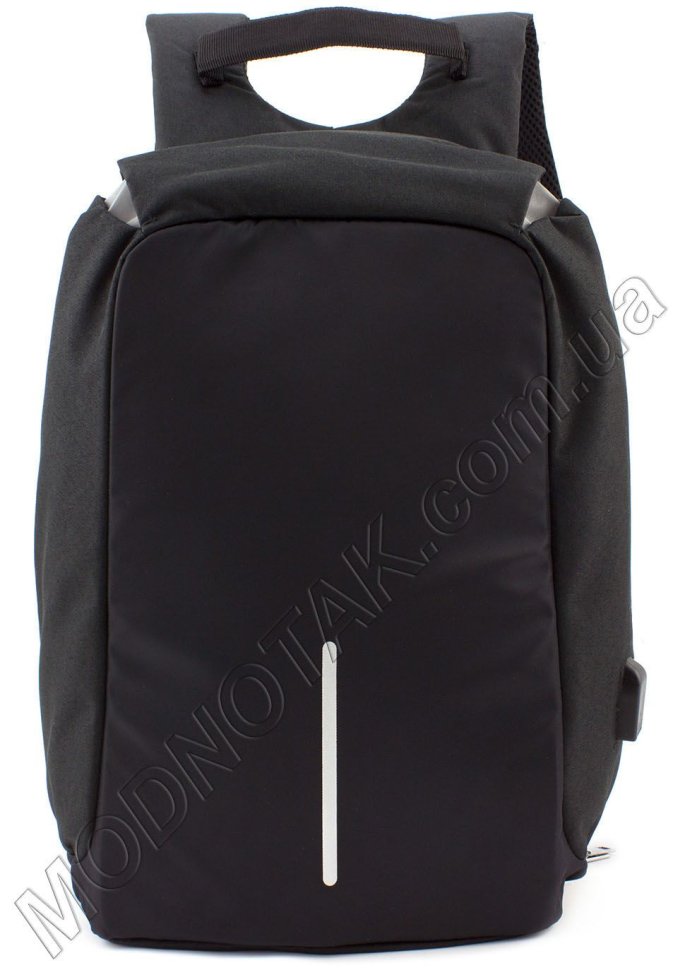 Надійний міський рюкзак чорного кольору ANTIVANDAL (тисячу шістсот вісімдесят вісім)