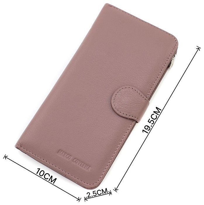 Оригінальний жіночий гаманець пудровий кольору Marco Coverna (17889) modnotak фото №3