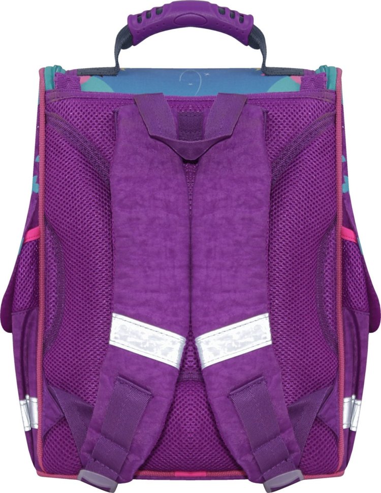 Фиолетовый каркасный рюкзак из текстиля с принтом Bagland 55398