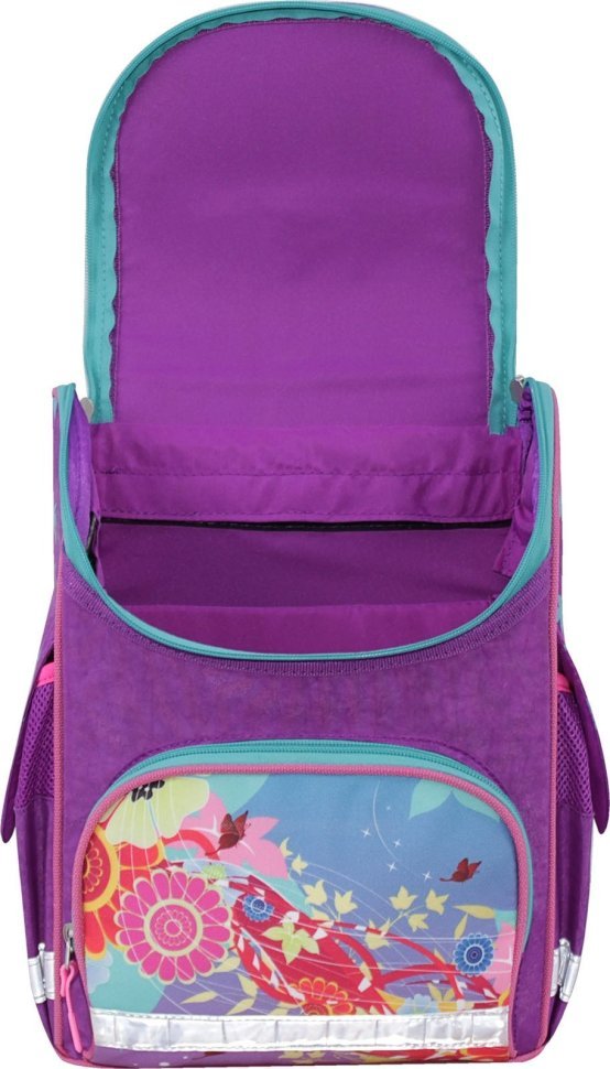 Фіолетовий каркасний рюкзак із текстилю з принтом Bagland 55398