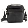 Мужская кожаная сумка через плечо на каждый день Tiding Bag черного цвета 95498 фото №4 Мужская кожаная сумка через плечо на каждый день Tiding Bag черного цвета 95498 modnotak фото - 4