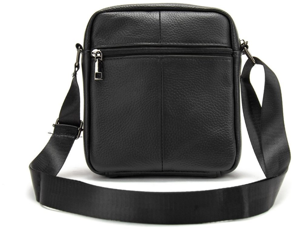 Мужская кожаная сумка через плечо на каждый день Tiding Bag черного цвета 95498 фото №7 Мужская кожаная сумка через плечо на каждый день Tiding Bag черного цвета 95498 modnotak фото №7