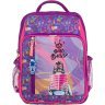 Шкільний фіолетовий рюкзак для дівчаток з текстилю Bagland 55698 - 1