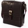 Мужская сумка коричневого цвета из гладкой кожи VATTO (11640) - 1