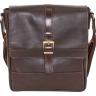 Мужская сумка коричневого цвета из гладкой кожи VATTO (11640) - 6
