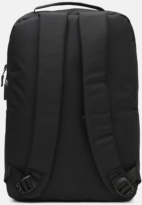 Чорний чоловічий рюкзак з текстилю з сумкою в комплекті Monsen (19363)