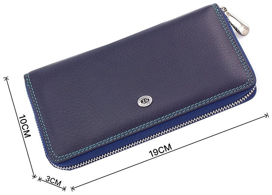 Стильний шкіряний гаманець на блискавки ST Leather (16024) modnotak фото №3