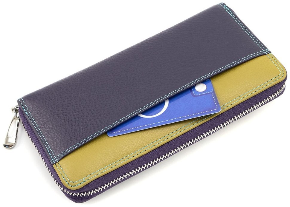 Стильний шкіряний гаманець на блискавки ST Leather (16024) modnotak фото №7