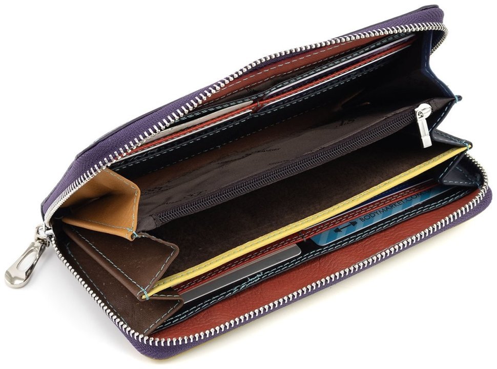 Стильний шкіряний гаманець на блискавки ST Leather (16024) modnotak фото №8