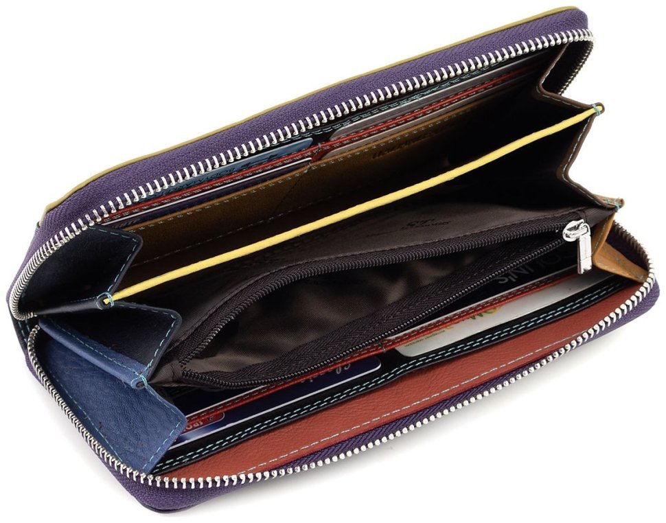 Стильний шкіряний гаманець на блискавки ST Leather (16024) modnotak фото №10