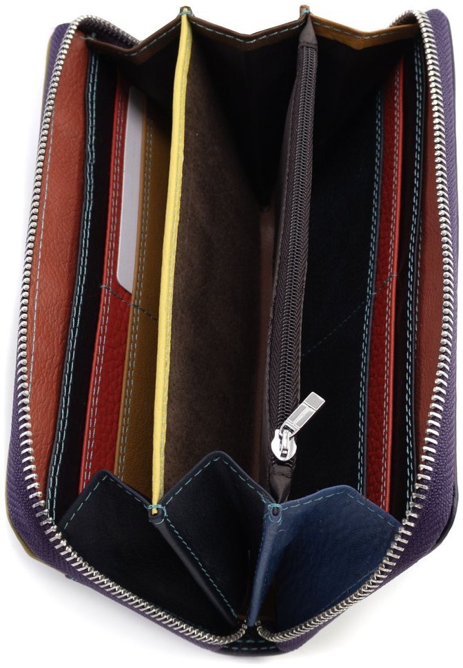 Стильний шкіряний гаманець на блискавки ST Leather (16024) modnotak фото №2