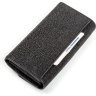 Чорний гаманець з натуральної шкіри морського ската з блиском STINGRAY LEATHER (024-18000) - 5