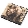 Чоловічий гаманець з зернистою шкіри морського ската з малюнком носорога STINGRAY LEATHER (024-18129) - 1