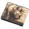 Чоловічий гаманець з зернистою шкіри морського ската з малюнком носорога STINGRAY LEATHER (024-18129) - 2