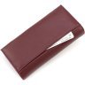 Бордовый женский кошелек из натуральной кожи с монетницей ST Leather 1767398 - 4